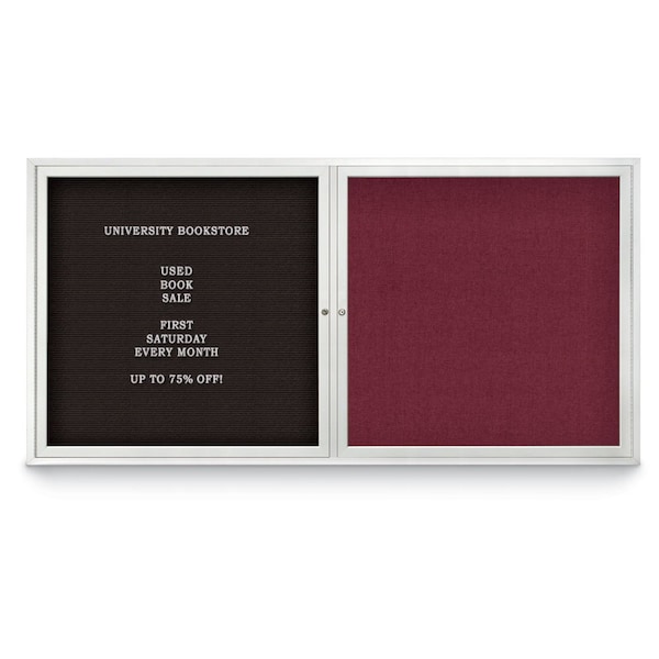 Corkboard, 36"x36", Pearl/Black